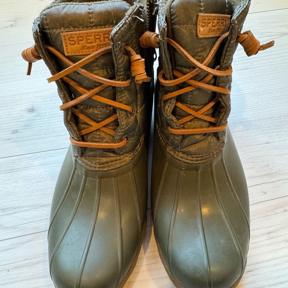 Sperry Women's Olive Boots